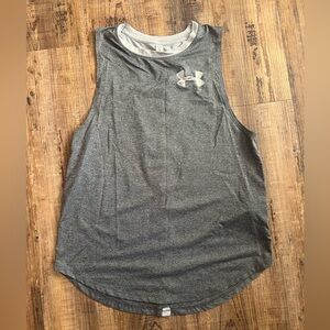 Under Armour Gray Sleeveless Muscle Tee